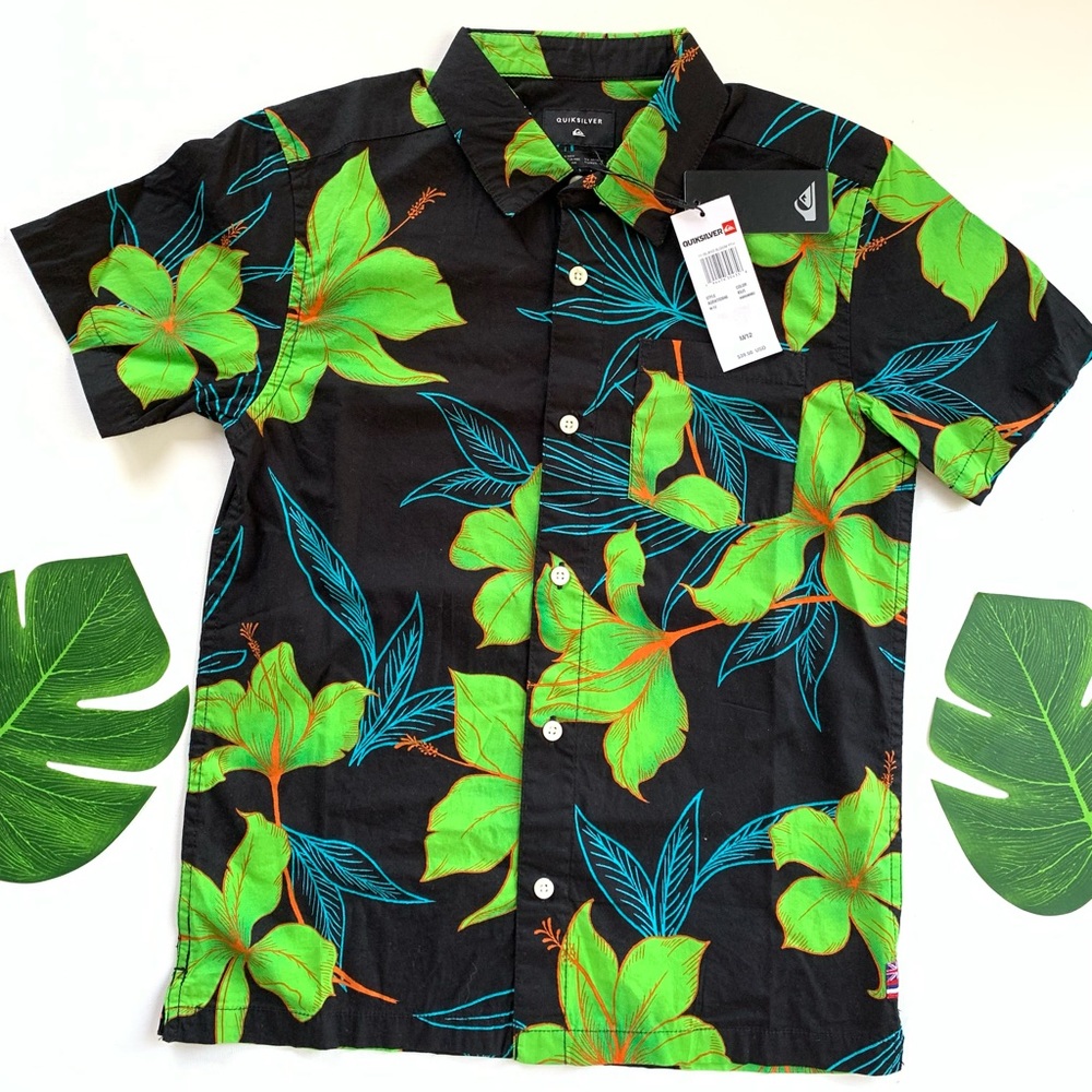 🌴QUIKSILVER Island Bloom Youth shirt🌴